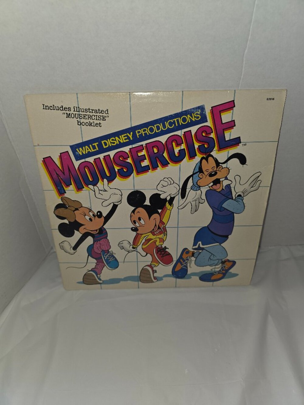 Walt Disney Productions' Mousercise vinyl LP record. 1982